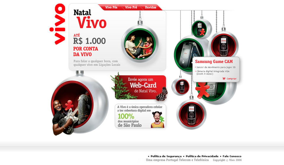 Print do projeto Natal Vivo 2006